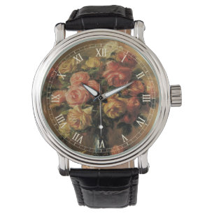 Montre Roses dans un Vase de Pierre Renoir, Art Vintage