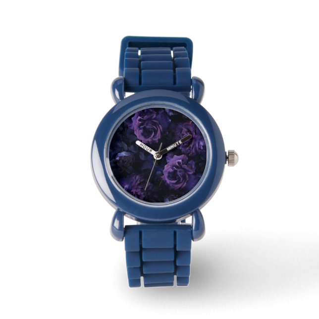 Montre Roses mauve (Recto)