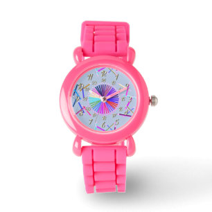 Montre Roue couleur - rose