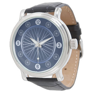 Montre Roue cycliste de sport bleu