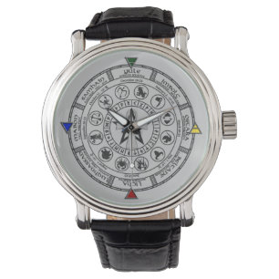 Montre Roue des runes de Sabbats de zodiaque d'année