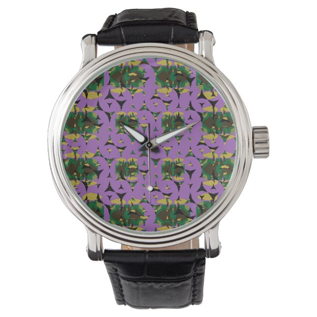 Montre Roues à aubes de flammes célestes contenues (devant)