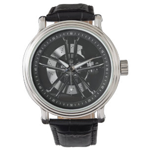 Montre Roues de voiture de emballage noires de jante