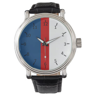 Montre Rouge blanc et bleu