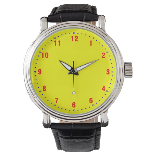 Montre Rouge / Bleu / Jaune (devant)