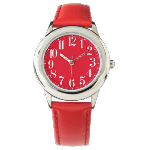 Montre Rouge et blanc Grand nombre d'enfants