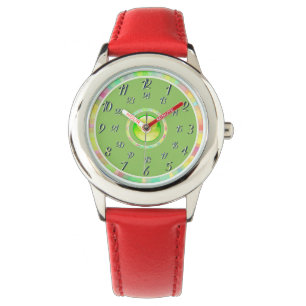 Montre rouge jaune vert