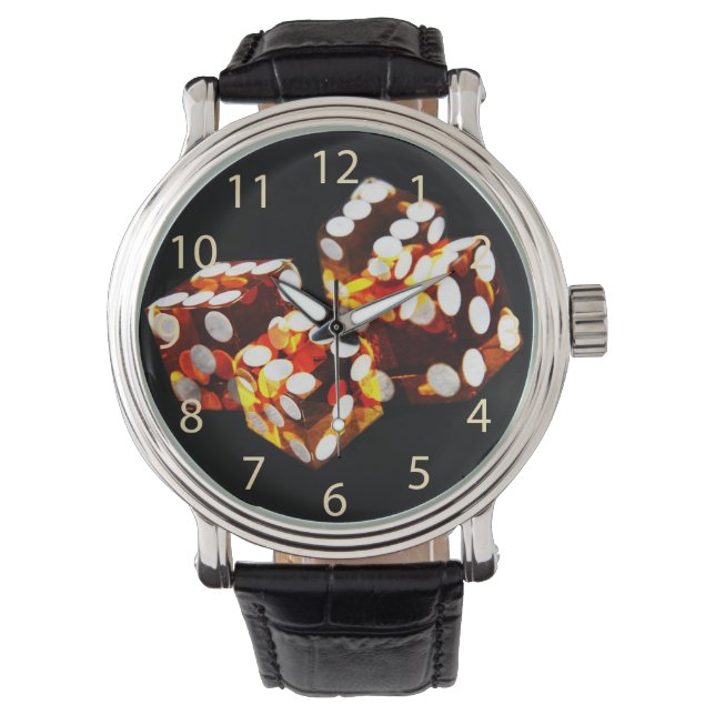 Montre roulette de dés chanceux (devant)