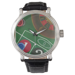 Montre Roulette Table avec puces et roue