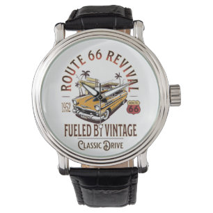 MONTRE ROUTE 66 REVIVAL - ALIMENTÉ PAR VINTAGE - BEL AIR