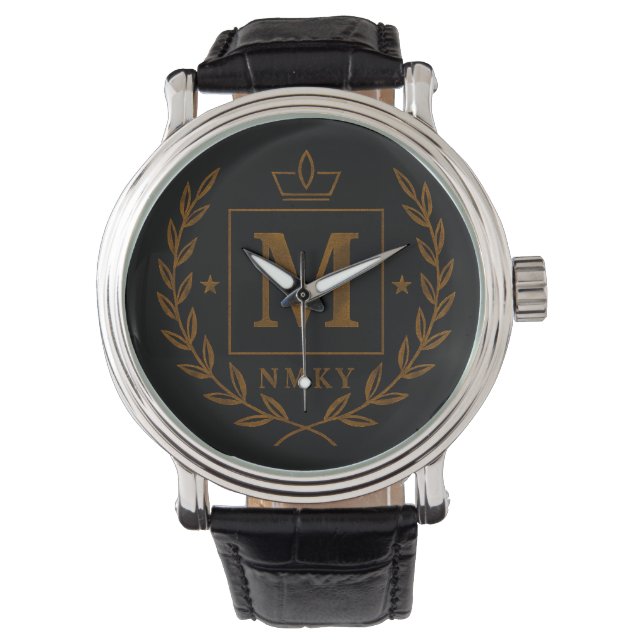 Montre "Royal NMKY Emblem – Monogram M Crest Design" (devant)