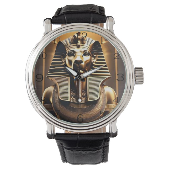 Montre **"Royal Roar : le lion du Pharaon d'or"** (devant)