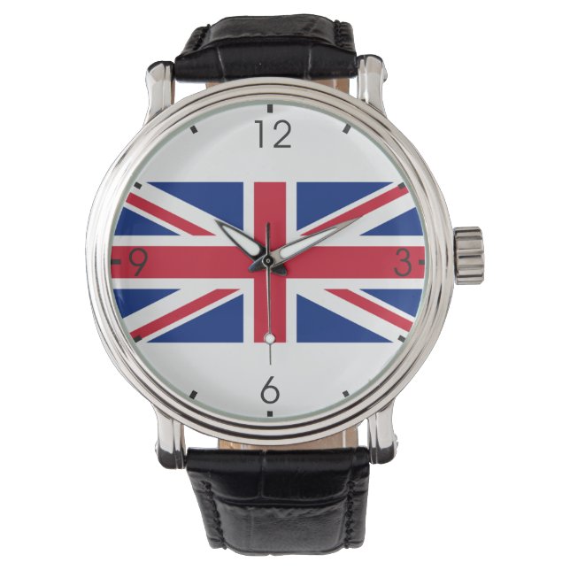 Montre Royaume-Uni (British Flag) (Union Jack) (Royaume-U (devant)