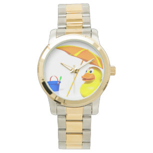 Montre Rubber duck at the beach