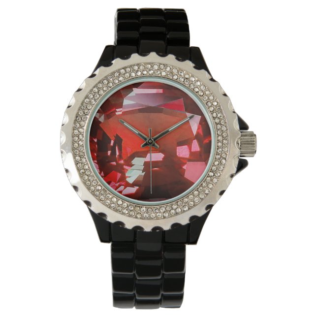 Montre Ruby Gemstone Red (devant)