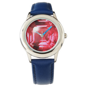 Montre Ruby Gemstone rose