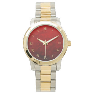 Montre Ruby Red Roman Numérique Design