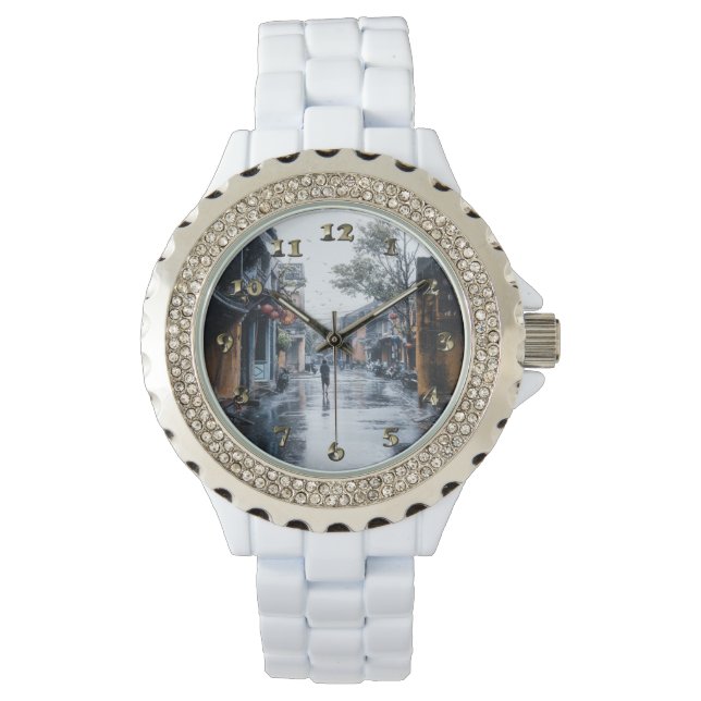 Montre Rues pluvieuses du Vietnam (devant)
