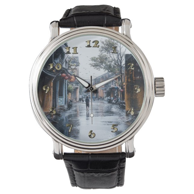 Montre Rues pluvieuses du Vietnam (devant)