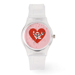Montre Rustique Valentine's Day Love Classic Women Watch