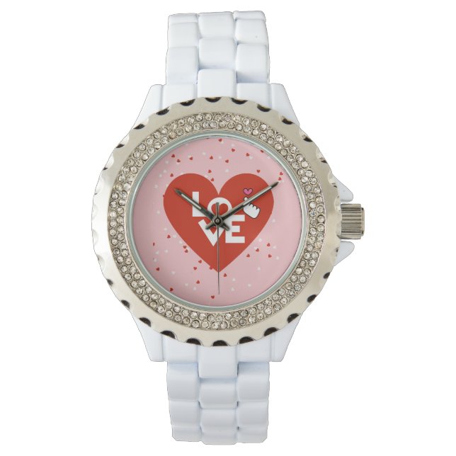 Montre Rustique Valentine's Day Love Classic Women Watch (devant)