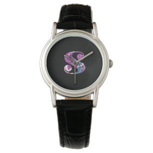 Montre S Monogramme Floral Bleu Violet
