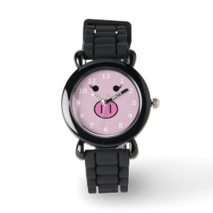 Montre Sadie le cochon rose ~ mignonne fille Kawaii