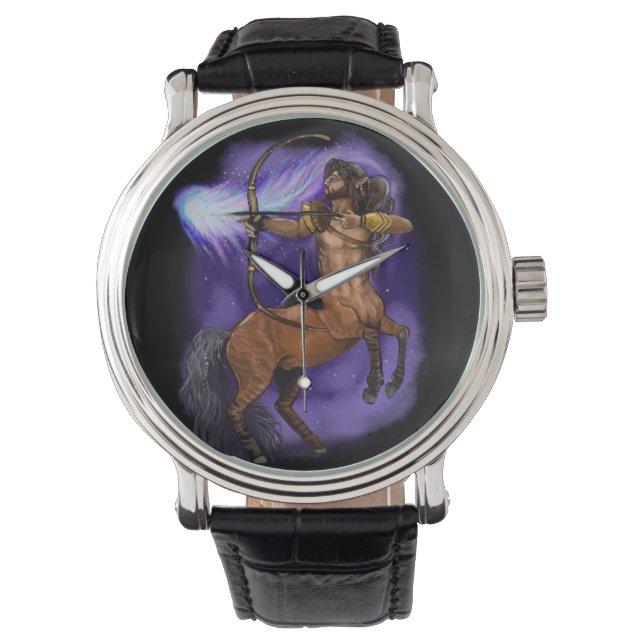 Montre Sagittarius signe zodiaque (devant)