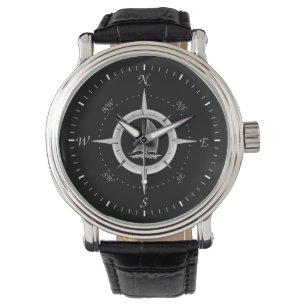 Montre Sailboat and compass rose