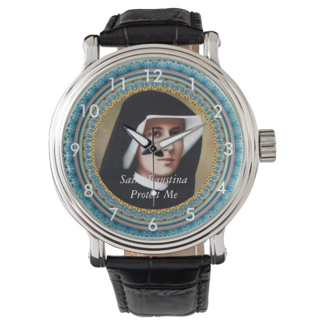 Montre Saint Faustina me protège (devant)