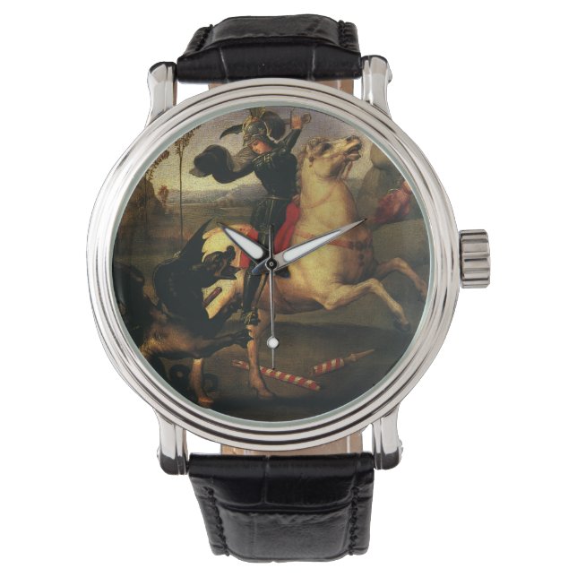 Montre Saint George combattre le dragon par Raphael Sanzi (devant)