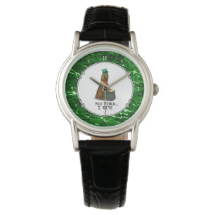Montre Saint Patrick's Day Irlandais Setter Dog (rouge 1)