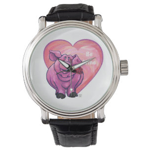 Montre Saint Valentin au cochon