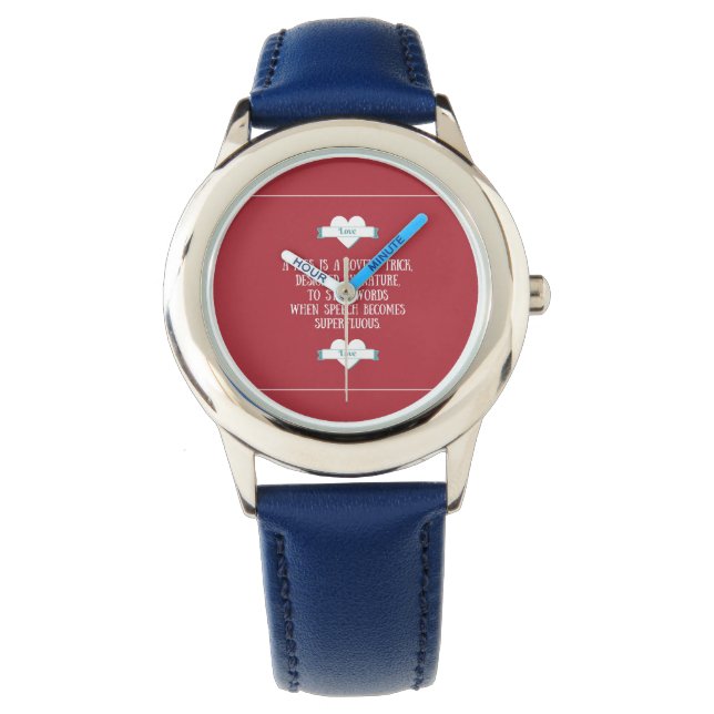 Montre Saint Valentin dévouement de l'amour (devant)