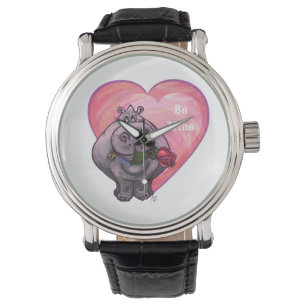 Montre Saint-Valentin Hippopotame
