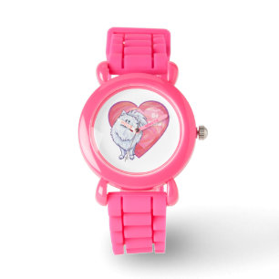 Montre Saint Valentin Poméranie Blanche