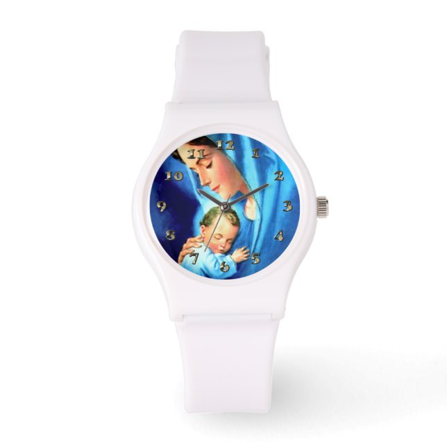 Montre Sainte Vierge Marie avec Bébé Jésus (Recto)