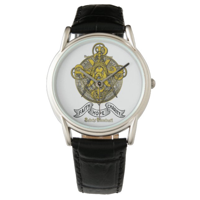 Montre Saints d'Illuminati Freemason & Masonic (devant)