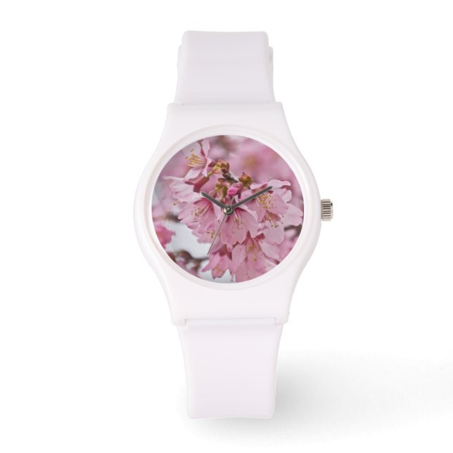Montre Sakura Cherry Blossoms rose pâle (Recto)