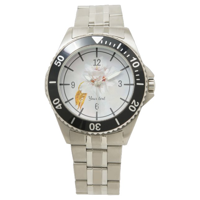 Montre Sakura - Fleur de cerisier japonaise (devant)
