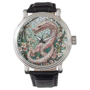 Montre Sakura, serpent rose mignon Imaginaire