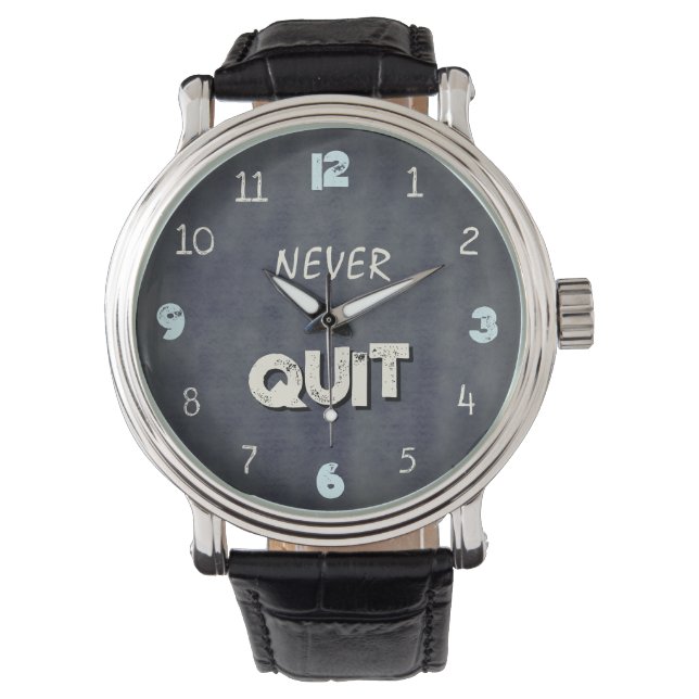 Montre Salle de sport industrielle Never Quit (devant)