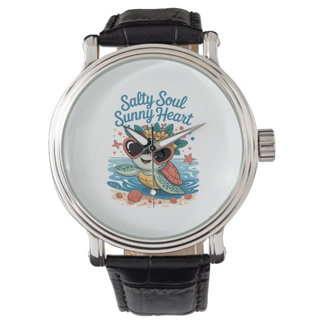 Montre Salty Soul Sunny Heart Turtle Été (devant)
