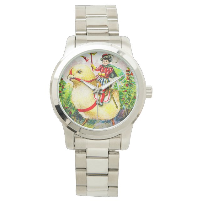 Montre Salutations de Pâques Whimsical : Rider sur Giant  (devant)