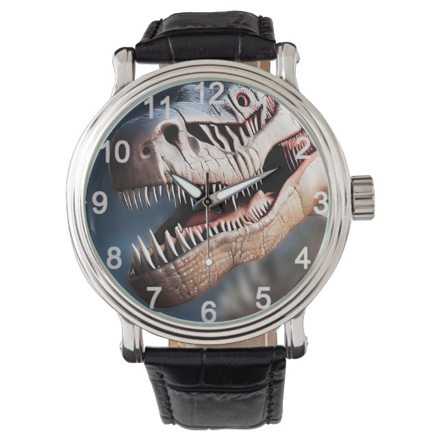 Montre Salutations Mon Fellow T Rexs, Mens Watch (devant)