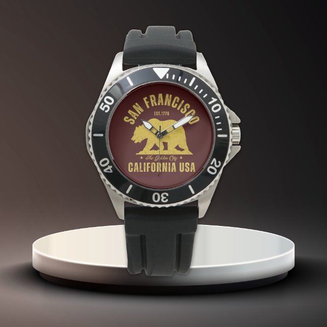 Montre San Francisco Retro California Travel (Créateur téléchargé)