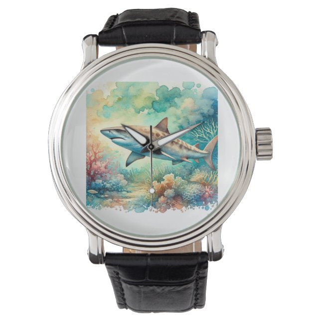 Montre Sand Tiger Shark 060724AREF103 - Watercolor (devant)
