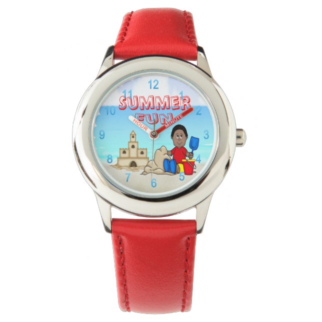 Montre Sandcastle (Black Boy) Bézel Watc ajustable pour e (devant)