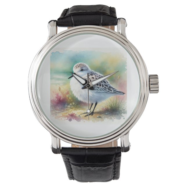 Montre Sanderling Bird 200924AREF115 - Watercolor (devant)