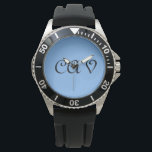 Montre Sangria Cornflower Blue<br><div class="desc">Ces belles sangria cornflower horloges et montres gardent votre temps dans le style. Il peut également être personnalisé pour en faire votre propre horloge ou montre unique.</div>